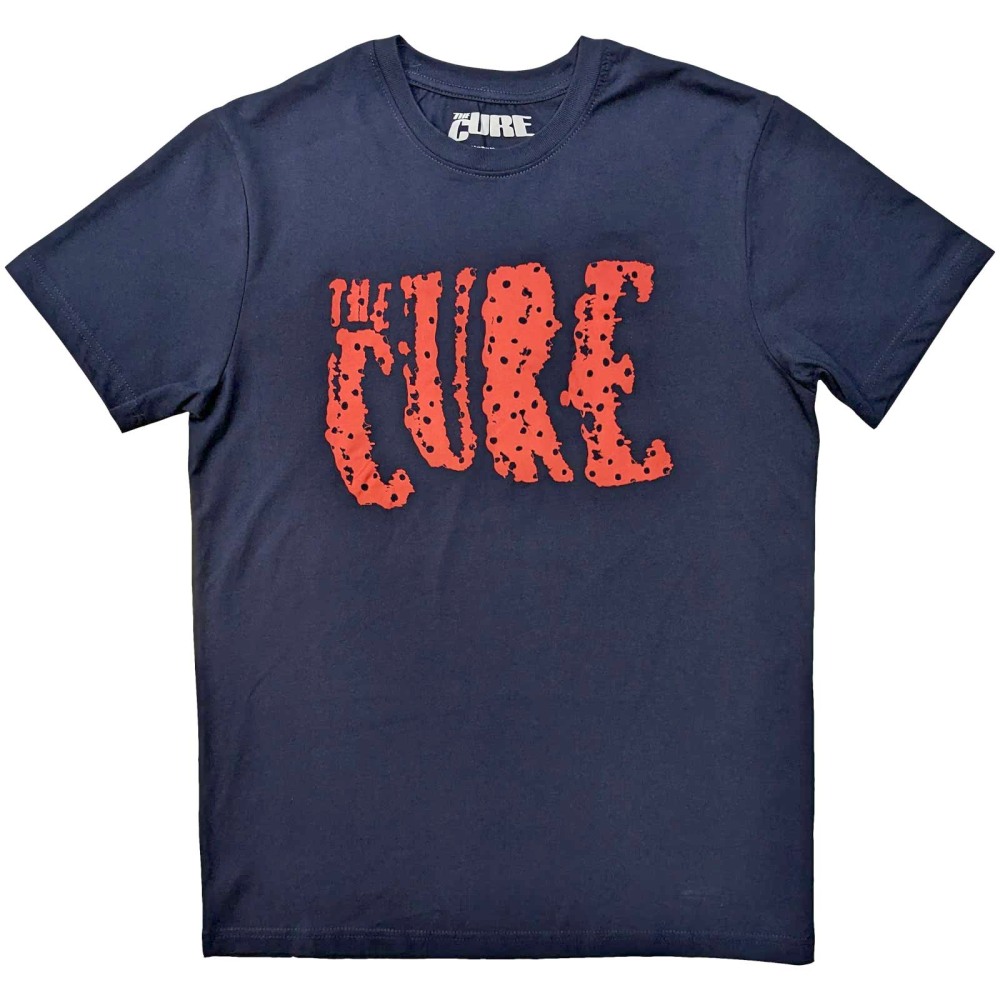 The Cure - Logo Herren T-Shirt - Blau